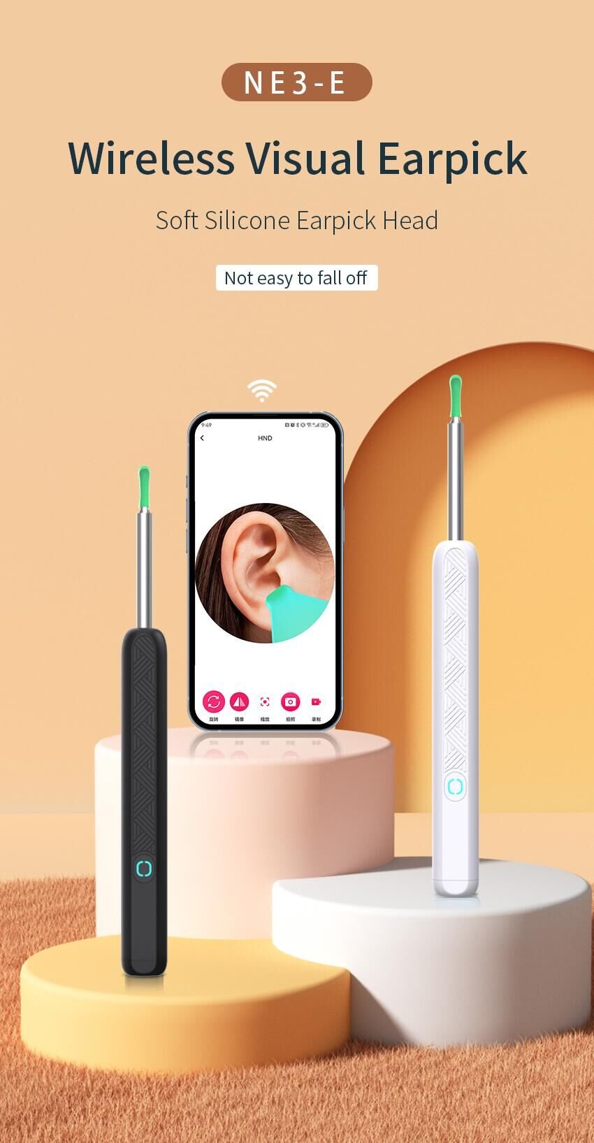 1080P Ear Wax Removal Cameraš„