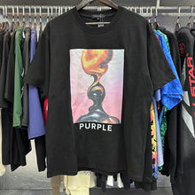 Purple T Shirts Chess Printed Cotton Casual Short Sleeves Men and Women