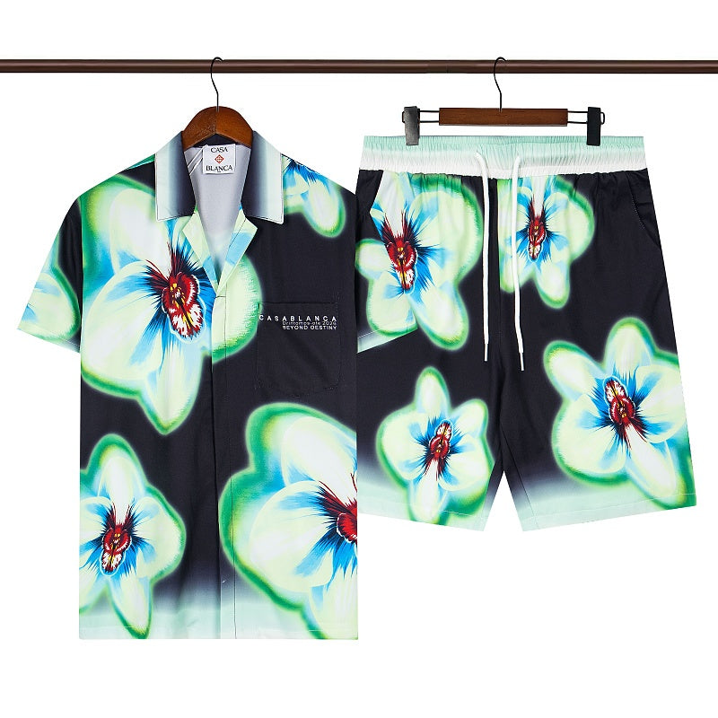 Casablanca Beach Shirt & Shorts Set Casual Summer Vacation/Travel Wear (Sold Separately)