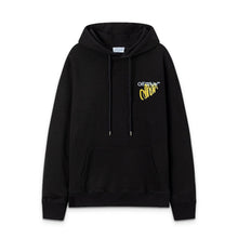 OW Whirlwind Letter Arrow Pattern Pullover Hooded Sweater