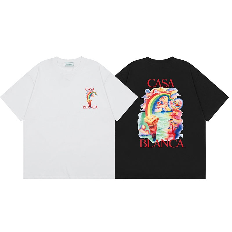 Casablanca T SHIRTS High-quality pure cotton streetwear