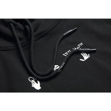 OFF Grey Melting Arrow Pattern Hooded Sweatshirt