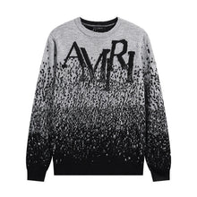 Amiri sweater Round-neck ink-wash painting style