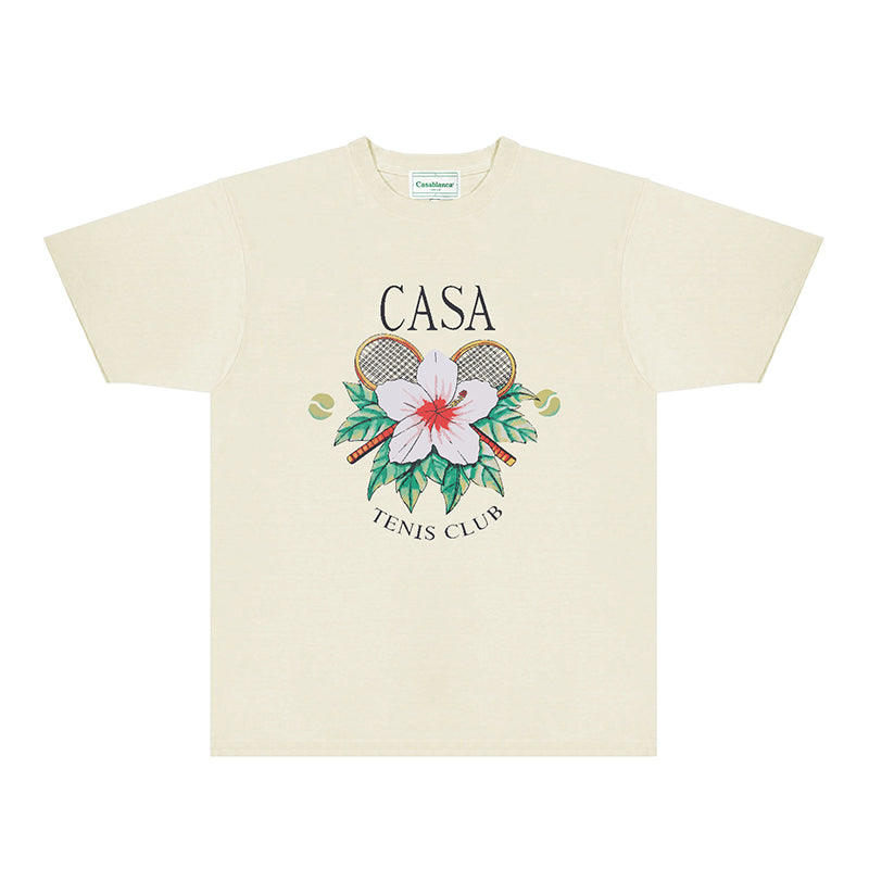 Casablanca T Shirts Street High-quality pure cotton