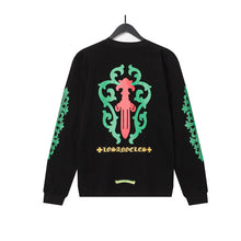 CHH Chrome Heart  Long Sleeve Shirt Unisex Fashion Loose Long Sleeve Shirt