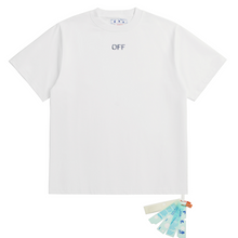 OFF WHITE T SHITRS High-quality 100% pure cotton streetwear Denim Print