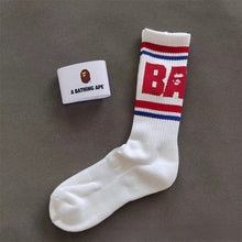 Bathing Ape Bape Socks Ape Head Thickened Towel Bottom Men's and Women's Sports Basketball Letter Couple