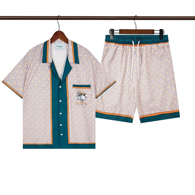 Casablanca Beach Shirt & Shorts Set Casual Summer Vacation/Travel Wear (Sold Separately)