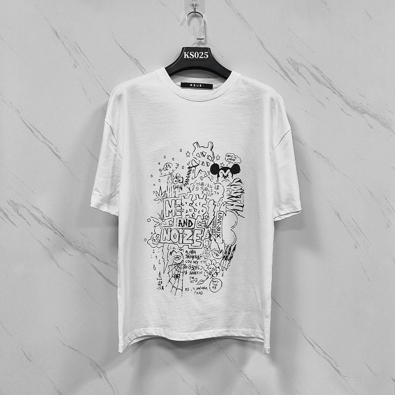 KSUBI T SHIRTS High-quality 260g 32-count double-yarn pure cotton streetwear—suitable for all seasons.