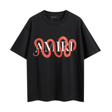 Amiri T Shirts Washed Series Red snake