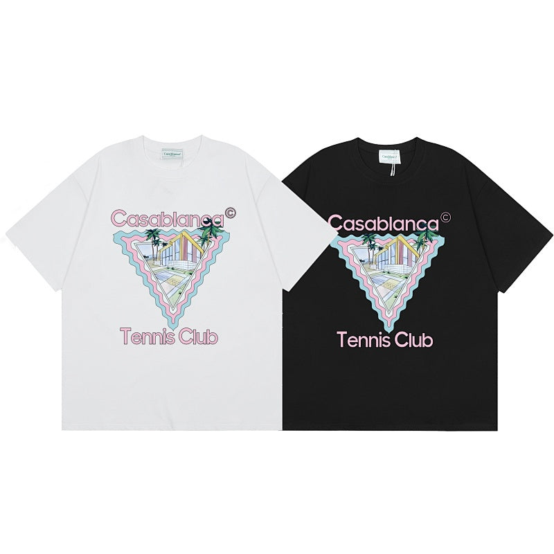 Casablanca T SHIRTS High-quality pure cotton streetwear