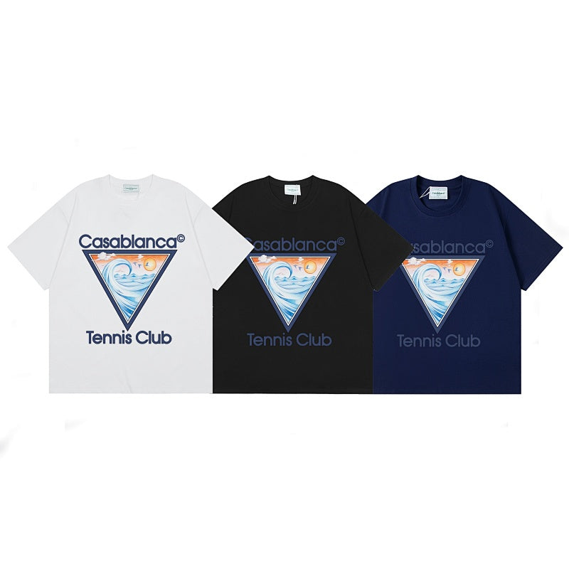 Casablanca T SHIRTS High-quality pure cotton streetwear