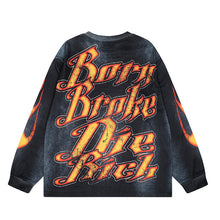 HS Long Sleeve Shirts Hip-hop loose oversize