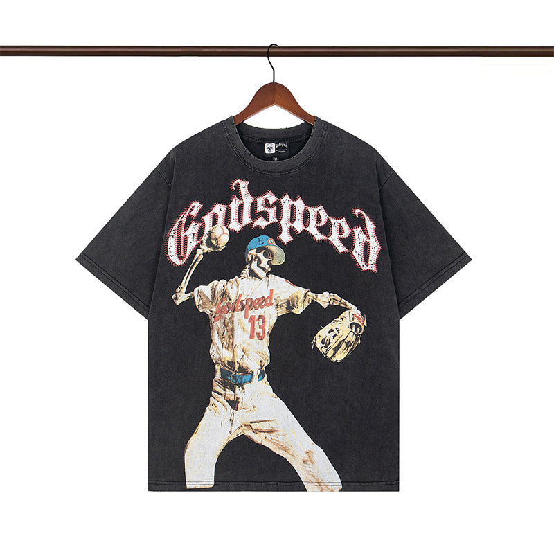 Godspeed T-Shirt Retro Fantasy Pattern