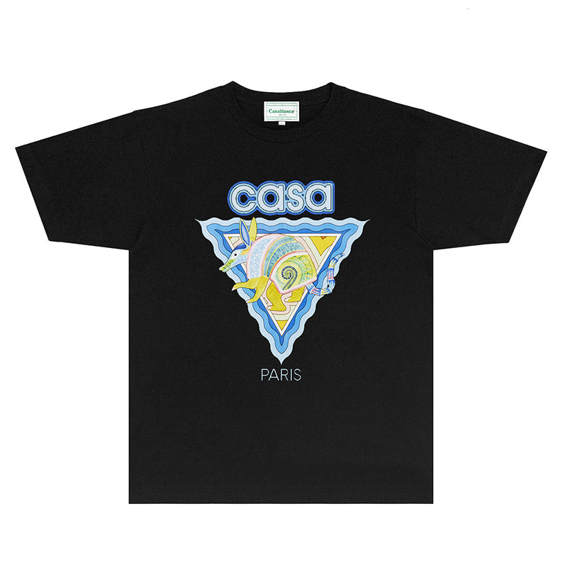 Casablanca T Shirts Street High-quality pure cotton