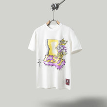 Travis Scott T Shirts x Mitchell x Ness LSU Tigers Hand-Drawn Short Sleeve