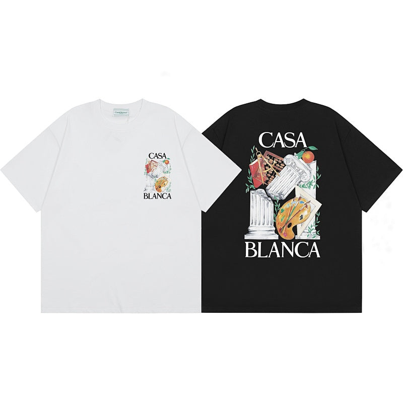 Casablanca T SHIRTS High-quality pure cotton streetwear