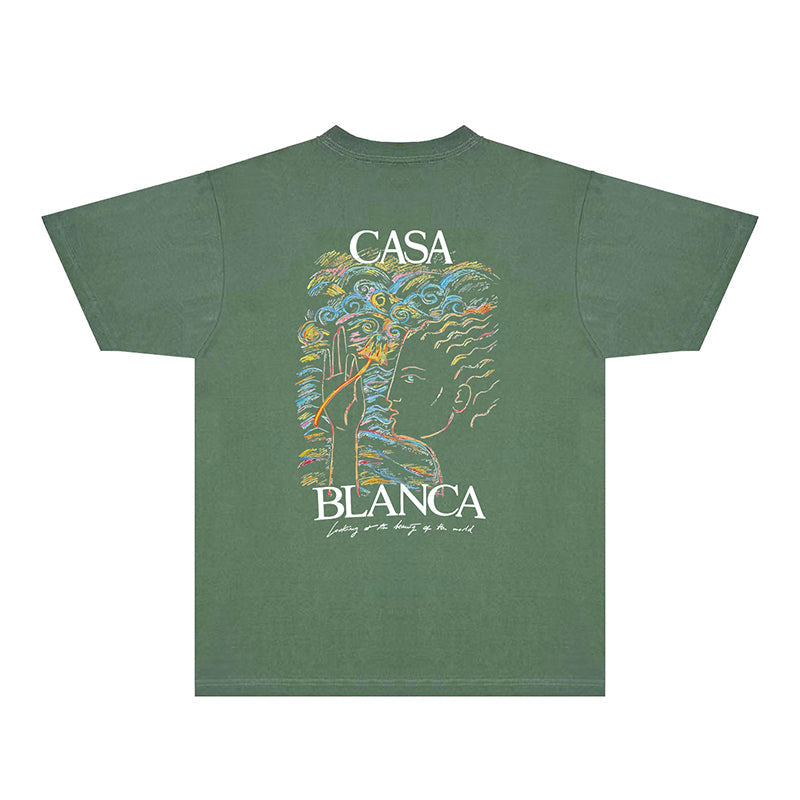 Casablanca T Shirts Street High-quality pure cotton