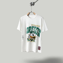 Travis Scott T Shirts x Mitchell x Ness Oregon Duck Hand-Reawn Short Sleeve