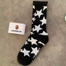 Bathing Ape Bape Socks Ape Head Star Striped Sports Socks Sweat Casual