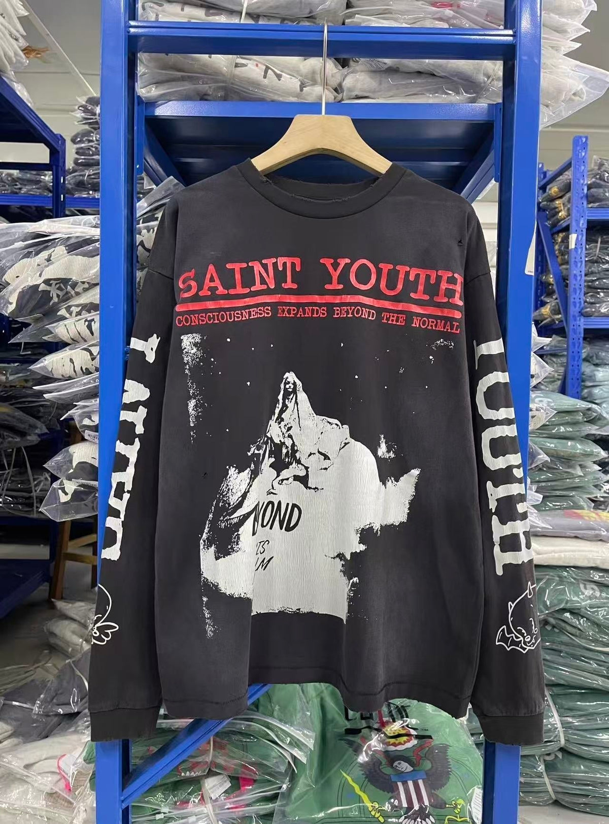 Saint Michael long sleeve shirts Premium-quality pure cotton streetwear for autumn