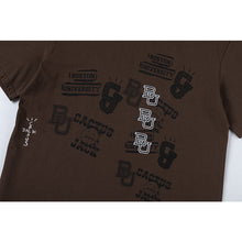 Travis Scott T Shirts x Mitchell x Ness Boston University Seal Short Sleeve