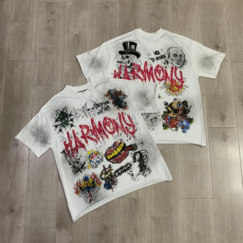 HARMONY T Shirts Street Trend Hot Diamonds