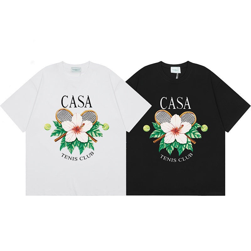 Casablanca T SHIRTS High-quality pure cotton streetwear