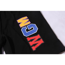 Bathing ape Bape Shorts Solid Color Letter Shark WGM Printed Five-Point Pants Straight Beach Pants