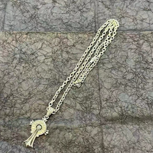 Chrome Hearts Necklace Men's and Women's Vintage Cross Letter Necklace