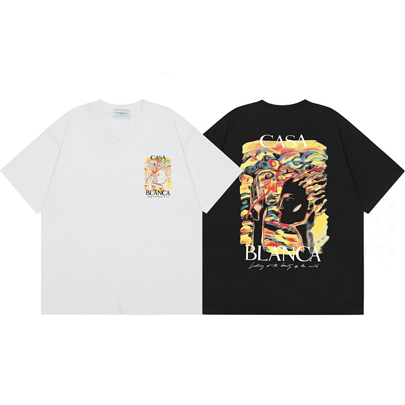 Casablanca T SHIRTS High-quality pure cotton streetwear