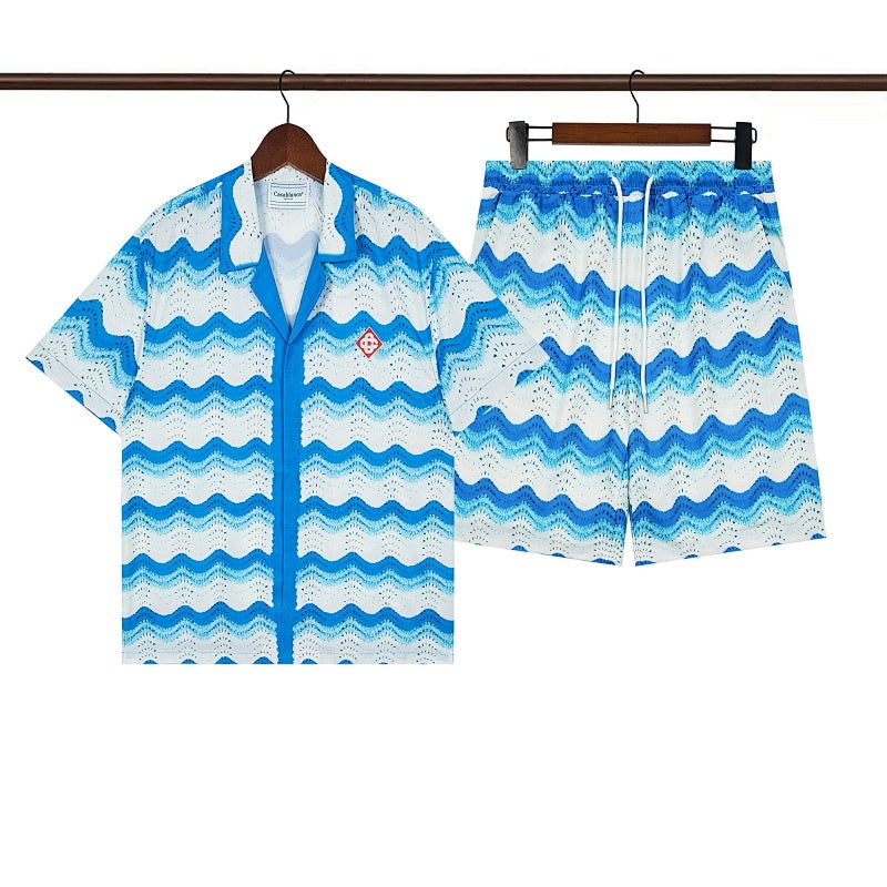 Casablanca Beach Shirt & Shorts Set Casual Summer Vacation/Travel Wear (Sold Separately)
