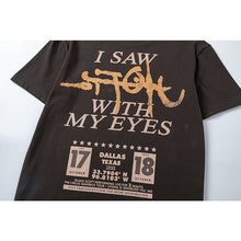 Travis Scott T Shirts Cactus Jack x Utopia Tour Utopia joint short sleeve