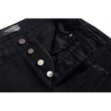 Amiri Jeans Casual Ripped Black Jeans