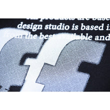 OW oblique LOGO letter print pullover hooded sweater