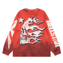 HS Long Sleeve Shirts Hip-hop loose oversize