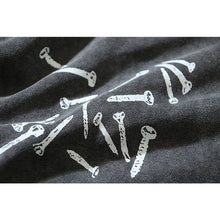 OW nail arrow pattern washing water do old hooded sweater
