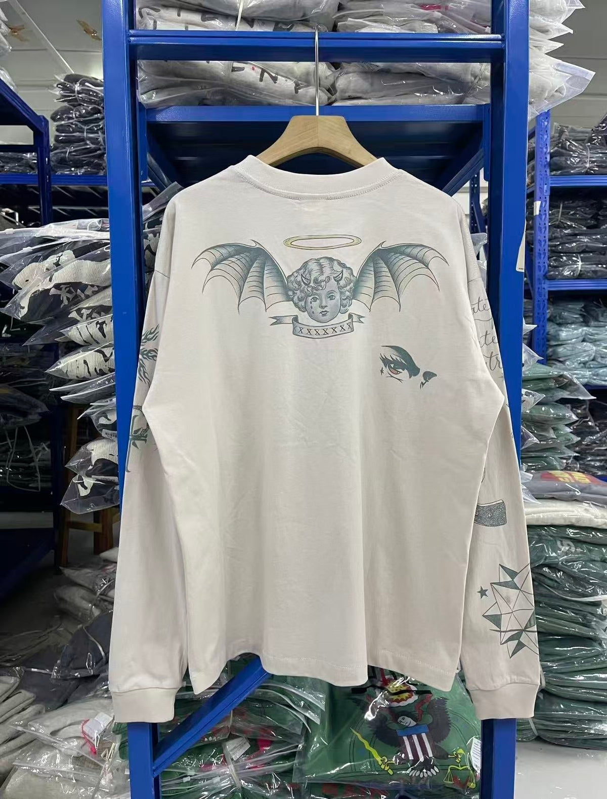 Saint Michael long sleeve shirts Premium-quality pure cotton streetwear for autumn