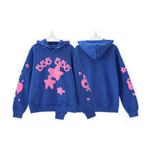 Sp5der Hoodie Cobweb Puff Print Pure Cotton