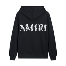 Amiri Hoodie Italic lettering intertwined with floral motifs