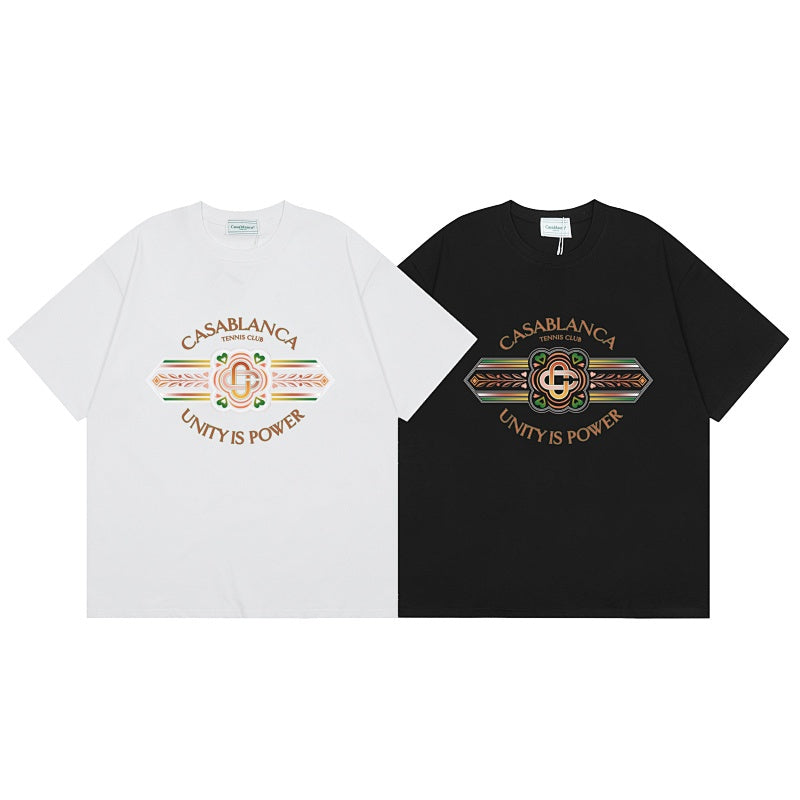 Casablanca T SHIRTS High-quality pure cotton streetwear