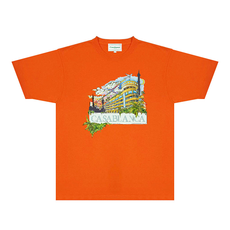 Casablanca T Shirts Street High-quality pure cotton