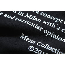 OW letter print pattern pullover hooded sweater