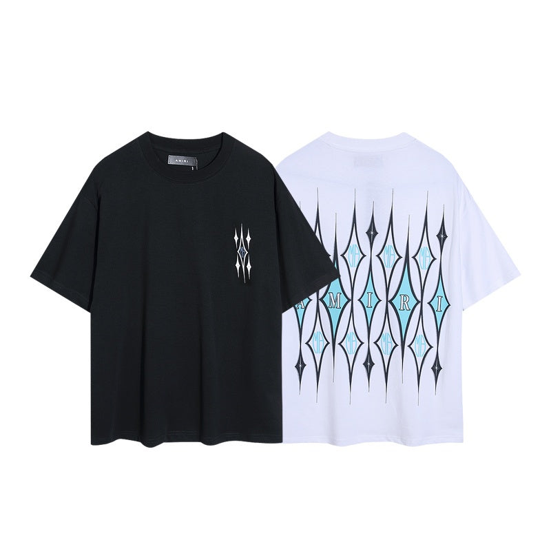 Amiri T Shirts diamond pattern