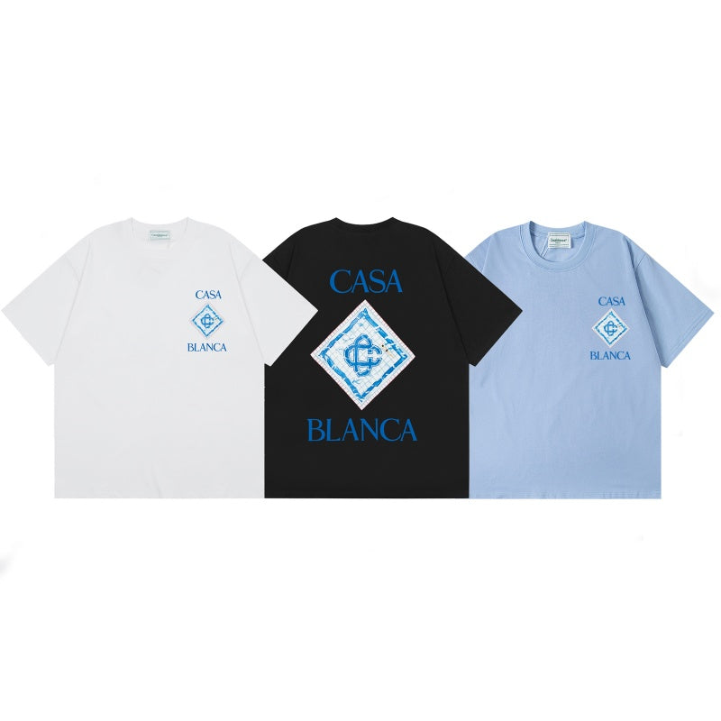 Casablanca T SHIRTS High-quality pure cotton streetwear