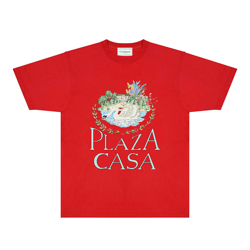Casablanca T Shirts Street High-quality pure cotton