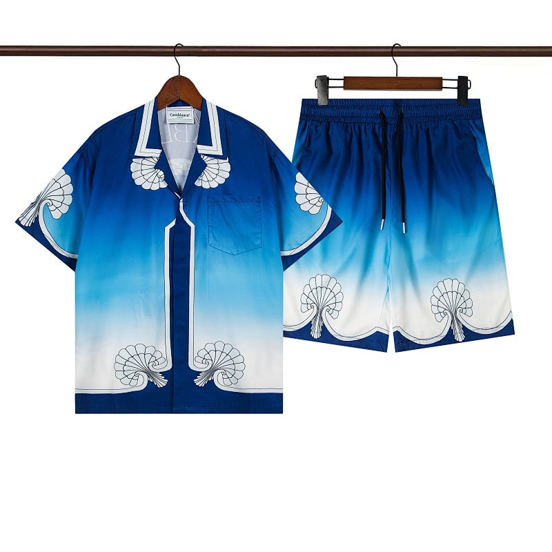 Casablanca Beach Shirt & Shorts Set Casual Summer Vacation/Travel Wear (Sold Separately)