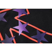 OW Star Letter Arrow Pattern Pullover Hooded Sweater