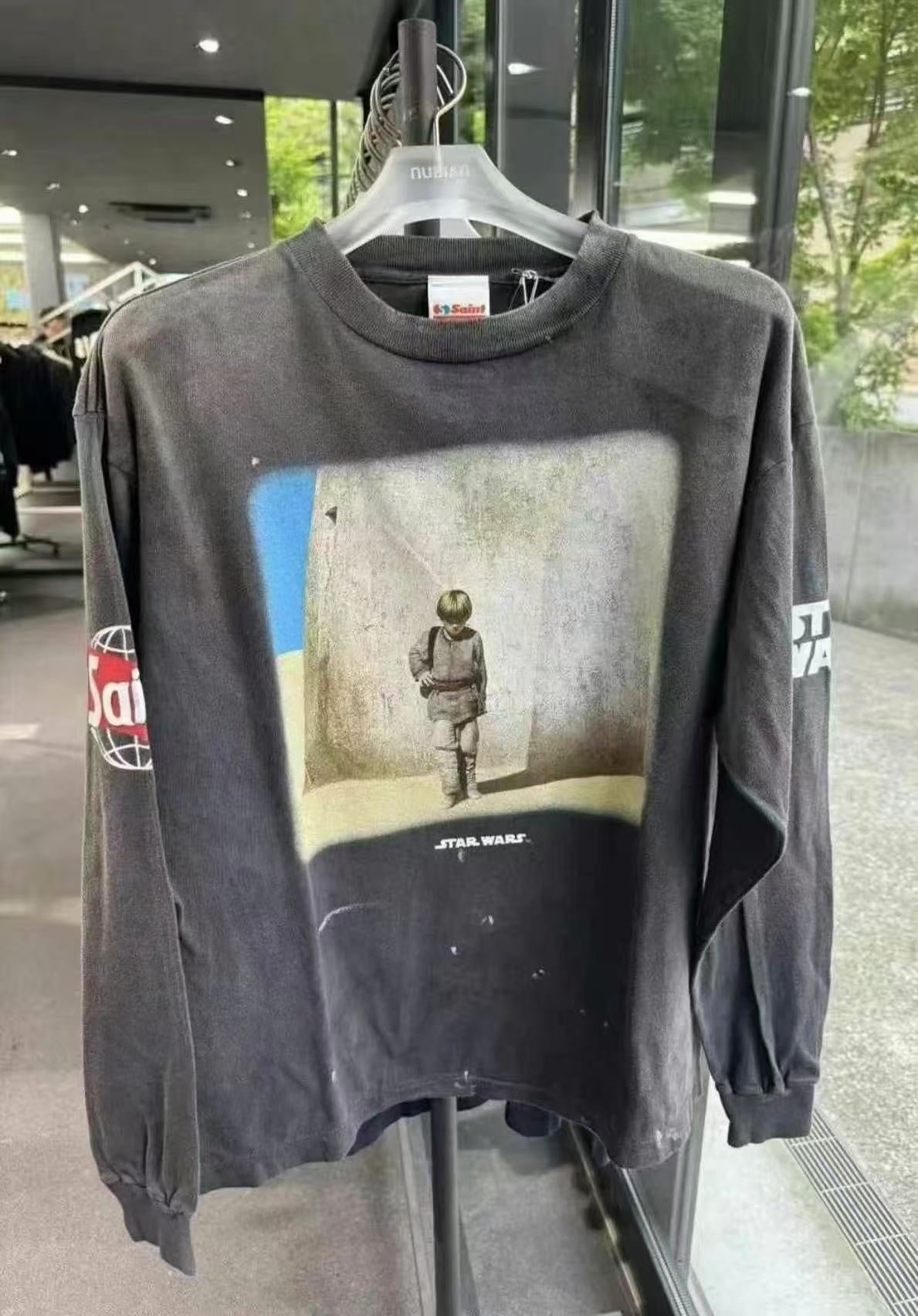 Saint Michael long sleeve shirts Premium-quality pure cotton streetwear for autumn