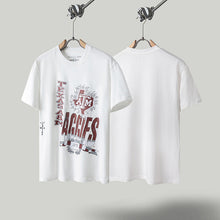 Travis Scott T Shirts x Mitchell x Ness Texas AM Aggies Hand-Drawn Short Sleeve